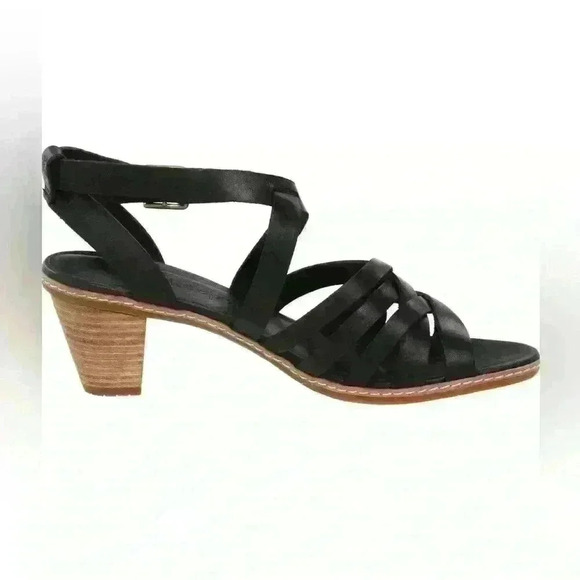 2/$30 Timberland Earthkeepers Woven Montvale Black Leather  Ankle Strap Sandals - Picture 10 of 10